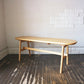 ケユカ KEYUKA ヨナス アルダー無垢材 ベンチ ナチュラルウッド  ◎