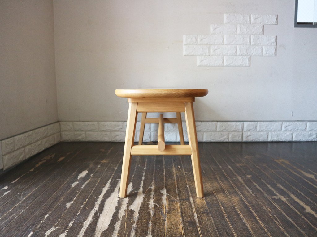 ケユカ KEYUKA ヨナス アルダー無垢材 ベンチ ナチュラルウッド  ◎