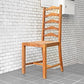 フランスビンテージ French Vintage ラダーバックチェア ladder back chair ダイニングチェア ラッシ編み ラッシシート A ■