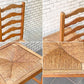フランスビンテージ French Vintage ラダーバックチェア ladder back chair ダイニングチェア ラッシ編み ラッシシート B ■