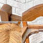 フランスビンテージ French Vintage ラダーバックチェア ladder back chair ダイニングチェア ラッシ編み ラッシシート B ■