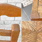 フランスビンテージ French Vintage ラダーバックチェア ladder back chair ダイニングチェア ラッシ編み ラッシシート B ■