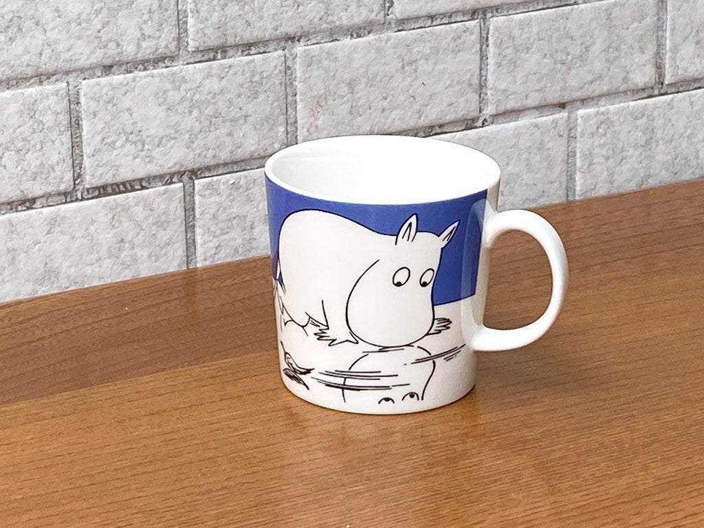 アラビア ARABIA フィンランド ムーミン マグ カップ ムーミントロールオンアイス Moomintroll on ice 廃盤モデル 北欧食器 ■