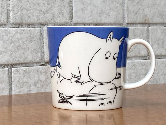 アラビア ARABIA フィンランド ムーミン マグ カップ ムーミントロールオンアイス Moomintroll on ice 廃盤モデル 北欧食器 ■