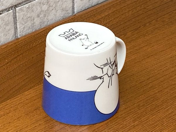 アラビア ARABIA フィンランド ムーミン マグ カップ ムーミントロールオンアイス Moomintroll on ice 廃盤モデル 北欧食器 ■