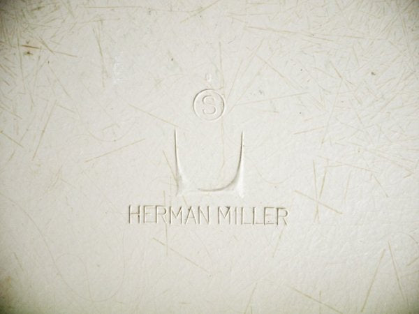 ハーマンミラー Herman Miller サイドシェルチェア エッフェルベース 1st ブラック マハラム生地 MODE チャコールグレー 3rdビンテージ イームズ ミッドセンチュリー ◇