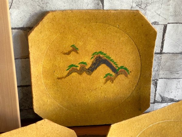 番浦史郎 遠山文 絵皿 陶芸家 共箱 6枚セット ●