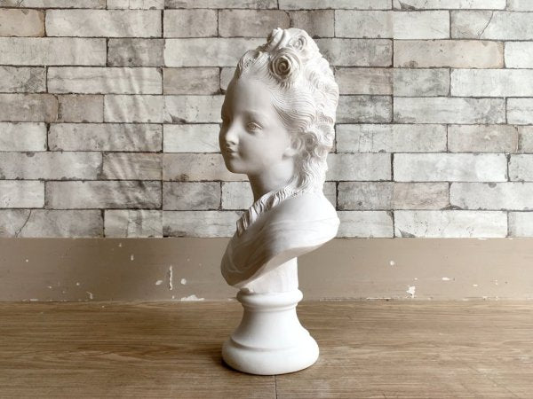 薔薇の少女 胸像 Plaster statue 石膏像 ジュゼッペ・ベッシ Giuseppe Bessi デッサン 絵画用品 ディスプレイ オブジェ ●