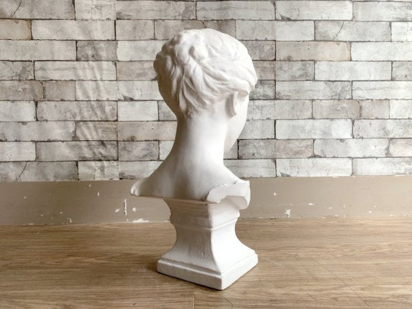 フレンチ胸像 Plaster statue 石膏像 ダニエル・チェスター・フレンチ デッサン 絵画用品 ディスプレイ オブジェ ●