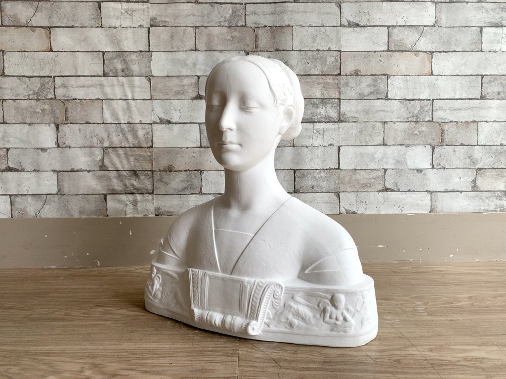 マリア・スフォルツ 胸像 Plaster statue 石膏像 フランチェスコ・ローラナ デッサン 絵画用品 ディスプレイ オブジェ ●