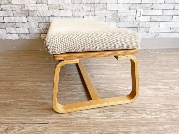 無印良品 MUJI リビングでもダイニングでもつかえる ベンチ オーク材 カバーリング仕様 定価19,900円 ●