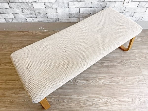 無印良品 MUJI リビングでもダイニングでもつかえる ベンチ オーク材 カバーリング仕様 定価19,900円 ●