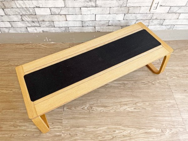 無印良品 MUJI リビングでもダイニングでもつかえる ベンチ オーク材 カバーリング仕様 定価19,900円 ●