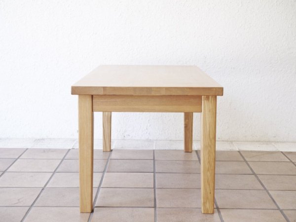 無印良品 MUJI タモ材 ローテーブル 幅90cm ナチュラル シンプル 廃番品 ◇