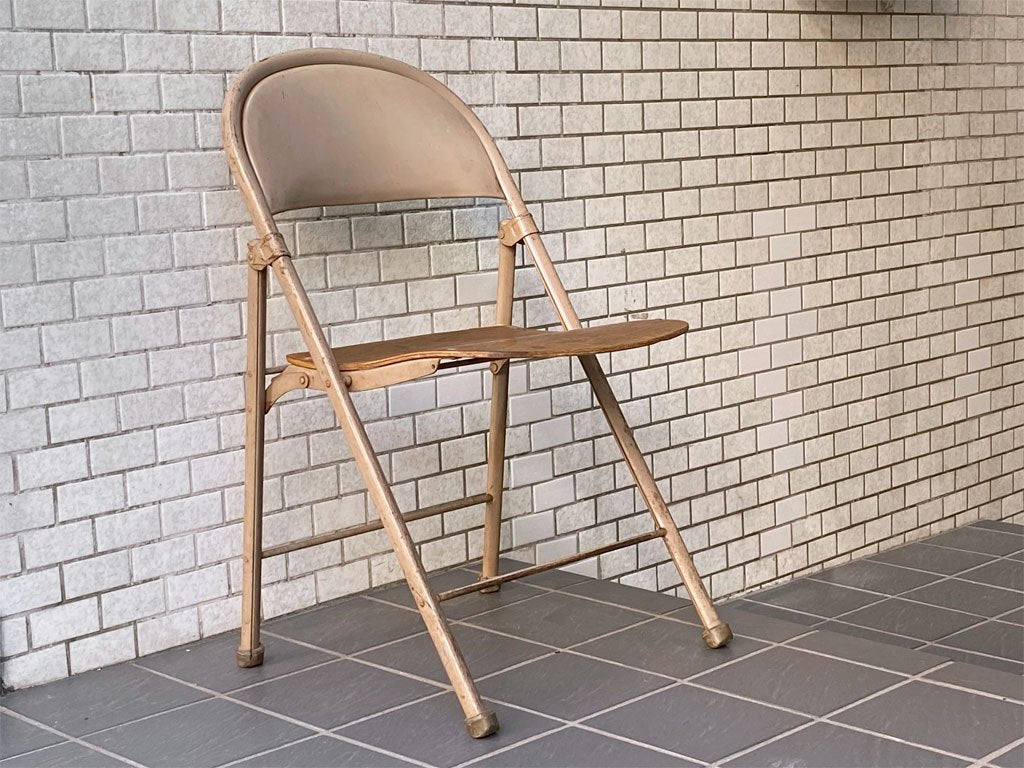 USビンテージ US Vintage アメリカンシーティングカンパニー AMERICAN SEATING COMPANY フォールディングチェア 1920-1940's B ■