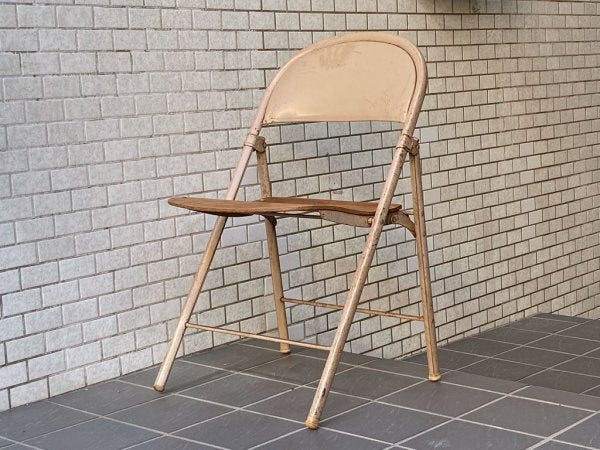 USビンテージ US Vintage アメリカンシーティングカンパニー AMERICAN SEATING COMPANY フォールディングチェア 1920-1940's A ■