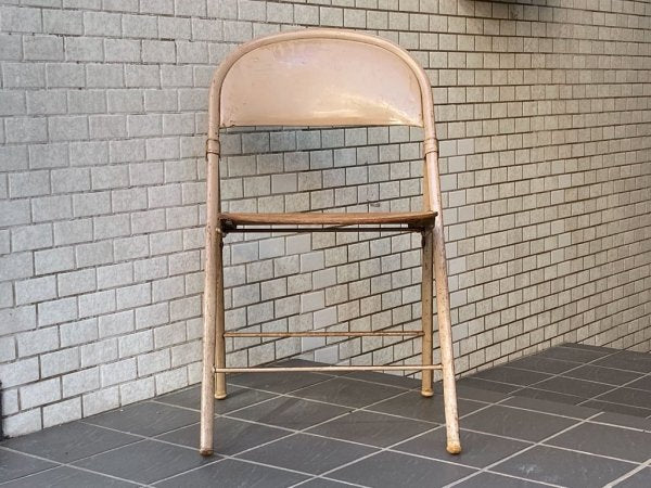 USビンテージ US Vintage アメリカンシーティングカンパニー AMERICAN SEATING COMPANY フォールディングチェア 1920-1940's A ■