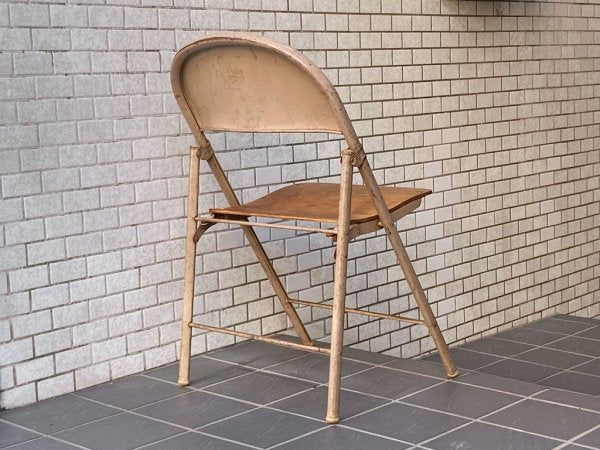 USビンテージ US Vintage アメリカンシーティングカンパニー AMERICAN SEATING COMPANY フォールディングチェア 1920-1940's A ■