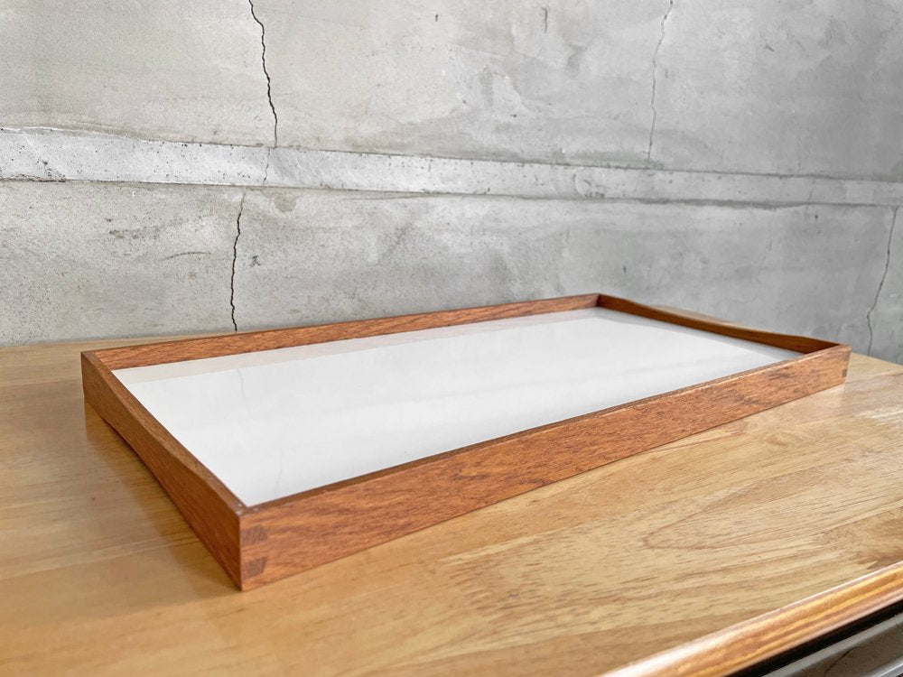 アーキテクトメイド ARCHITECTMADE ターニングトレー Turning Tray 1 W45cm フィン・ユール Finn Juhl チーク材 ホワイト × ブラック 未使用品 ♪