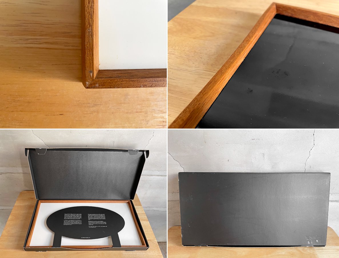 アーキテクトメイド ARCHITECTMADE ターニングトレー Turning Tray 1 W45cm フィン・ユール Finn Juhl チーク材 ホワイト × ブラック 未使用品 ♪