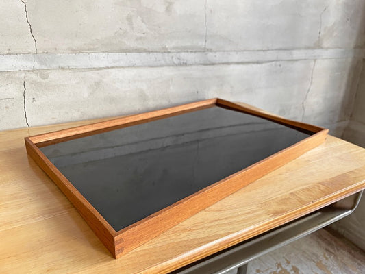 アーキテクトメイド ARCHITECTMADE ターニングトレー Turning Tray 2 W48cm フィン・ユール Finn Juhl チーク材 ホワイト × ブラック 未使用品 ♪