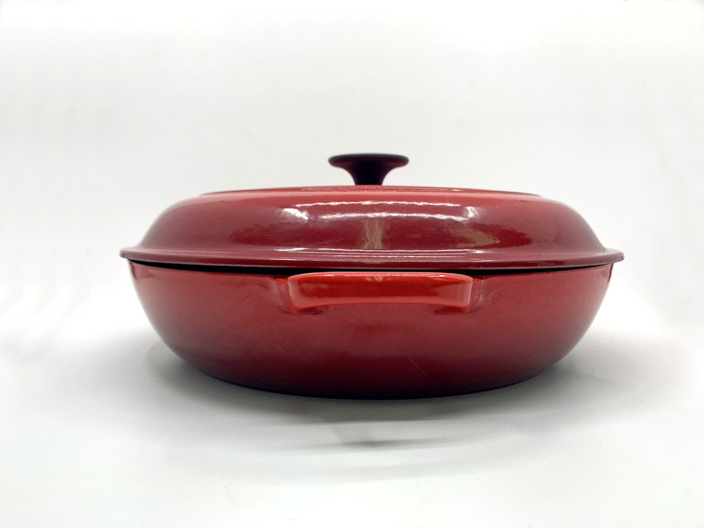 ルクルーゼ Le Creuset ビュッフェ キャセロール Buffet casserole チェリーレッド 30cm 3L 廃盤 ●