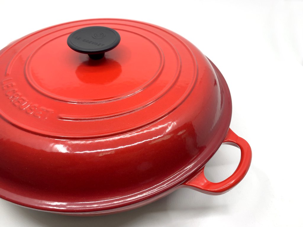 ルクルーゼ Le Creuset ビュッフェ キャセロール Buffet casserole チェリーレッド 30cm 3L 廃盤 ●