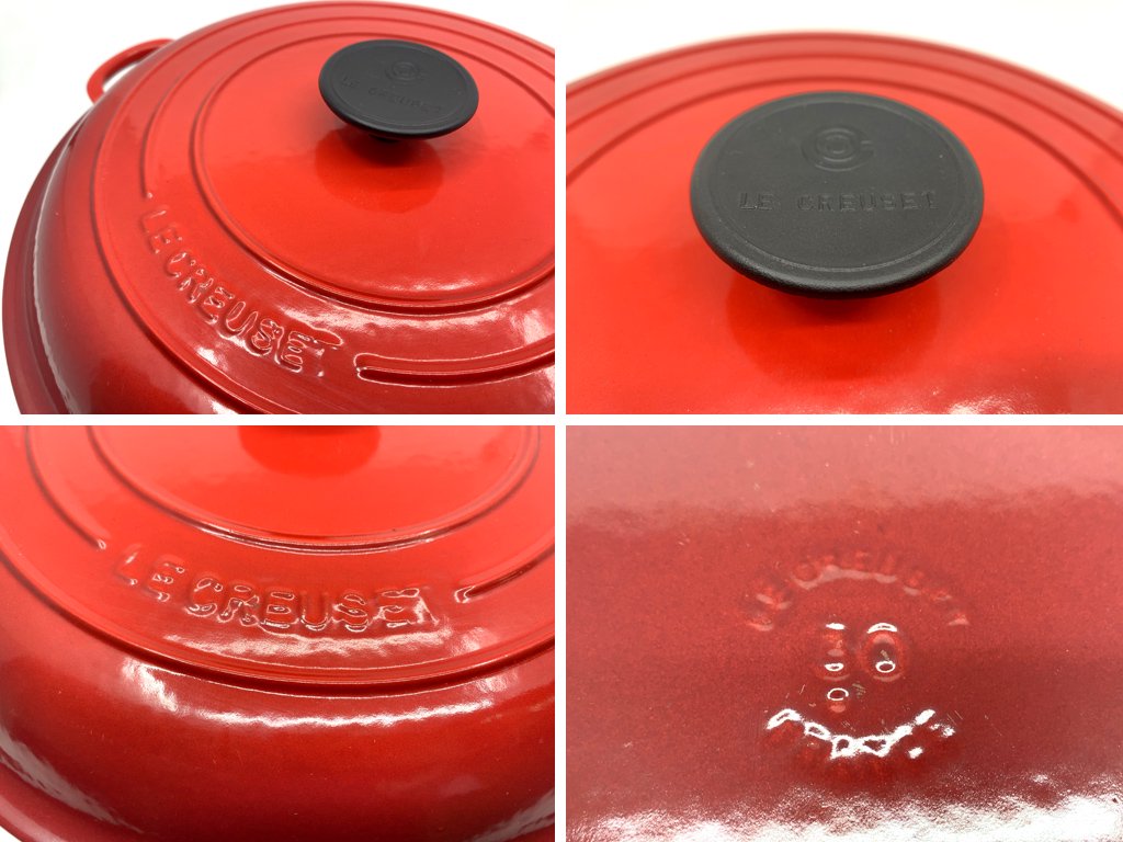 ルクルーゼ Le Creuset ビュッフェ キャセロール Buffet casserole チェリーレッド 30cm 3L 廃盤 ●