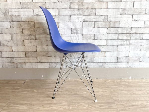 ヴィトラ vitra サイドシェルチェア ポリプロピレン製 ブルー エッフェルベース C&R イームズ Eames ミッドセンチュリー 現状品 ●