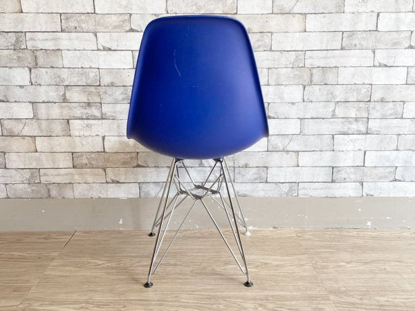 ヴィトラ vitra サイドシェルチェア ポリプロピレン製 ブルー エッフェルベース C&R イームズ Eames ミッドセンチュリー 現状品 ●