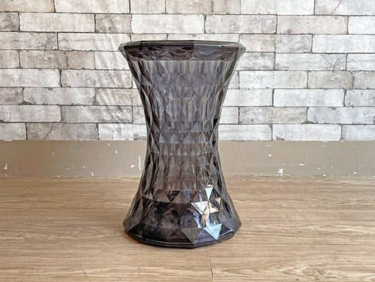 カルテル Kartell ストーン STONE スモーク スツール サイドテーブル Φ30cm マルセル・ワンダース Marcel Wanders イタリア 定価￥35,100- ●