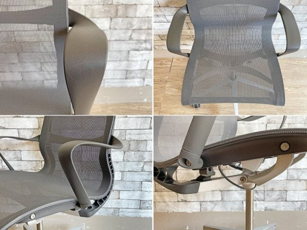 ハーマンミラー Herman Miller セトゥーチェア Setu Chair マルチパーパスチェア グレー メッシュシート 5本脚タイプ 昇降機能付 定価￥99,000- ●