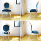 フランス アンティーク French antique ペイント サロンチェア Salon chair ダイニングチェア ベロアシート ★