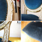 フランス アンティーク French antique ペイント サロンチェア Salon chair ダイニングチェア ベロアシート ★