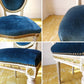 フランス アンティーク French antique ペイント サロンチェア Salon chair ダイニングチェア ベロアシート ★