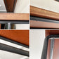 インダストリアルデザイン アイアンフレーム × オーク無垢材天板 ハンガーラック シェルフ ワイド 大型 W147 工業系 店舗什器 B ●