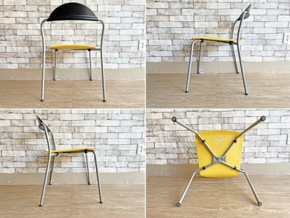 フリッツハンセン Fritz Hansen ヴィコ ソロチェア VICO SOLO Chair ダイニングチェア ヴィコ マジストレッティ Vico Magistretti イエロー 廃番 ●