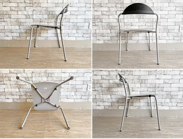 フリッツハンセン Fritz Hansen ヴィコ ソロチェア VICO SOLO Chair ダイニングチェア ヴィコ マジストレッティ Vico Magistretti グレー 廃番 ●