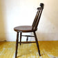 アンティーク スピンドルバック ダイニングチェア スポークバック サイドチェア ニレ無垢材 楡 ラウンドシート Antique Chair ★