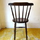 アンティーク スピンドルバック ダイニングチェア スポークバック サイドチェア ニレ無垢材 楡 ラウンドシート Antique Chair ★