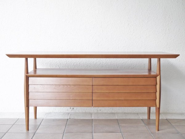 アクメファニチャー ACME Furniture カーディフ Cardiff TVボード ラバーウッド材 2ドロワー コーヒーテーブル 希少 廃番品 ◇