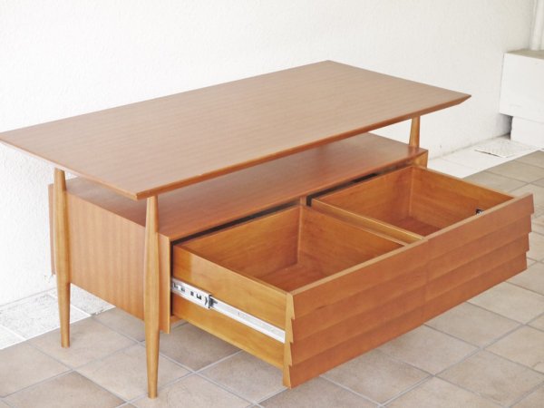 アクメファニチャー ACME Furniture カーディフ Cardiff TVボード ラバーウッド材 2ドロワー コーヒーテーブル 希少 廃番品 ◇