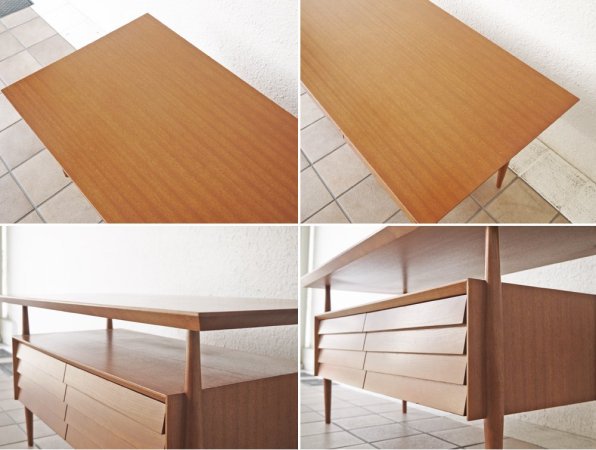 アクメファニチャー ACME Furniture カーディフ Cardiff TVボード ラバーウッド材 2ドロワー コーヒーテーブル 希少 廃番品 ◇