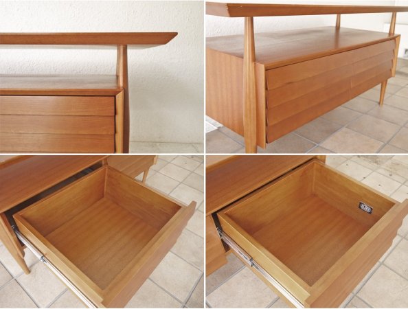 アクメファニチャー ACME Furniture カーディフ Cardiff TVボード ラバーウッド材 2ドロワー コーヒーテーブル 希少 廃番品 ◇