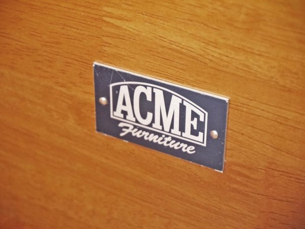 アクメファニチャー ACME Furniture カーディフ Cardiff TVボード ラバーウッド材 2ドロワー コーヒーテーブル 希少 廃番品 ◇