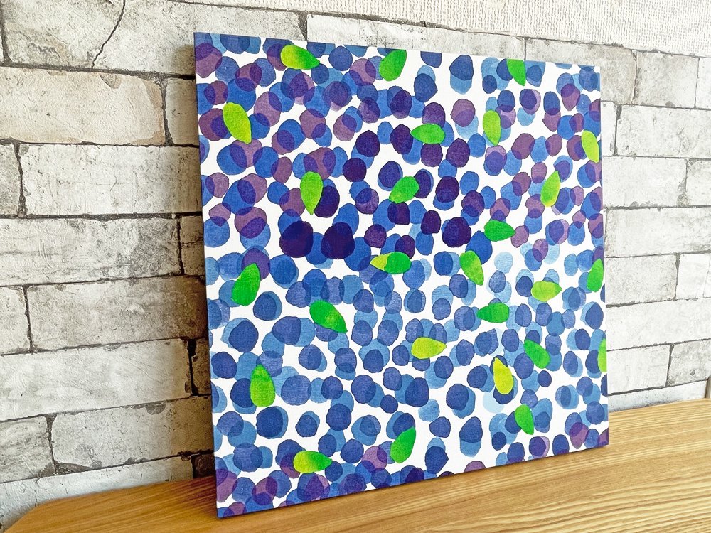 マリメッコ marimekko ムスティッカマァ MUSTIKKAMAA ファブリックパネル 45×45cm ●