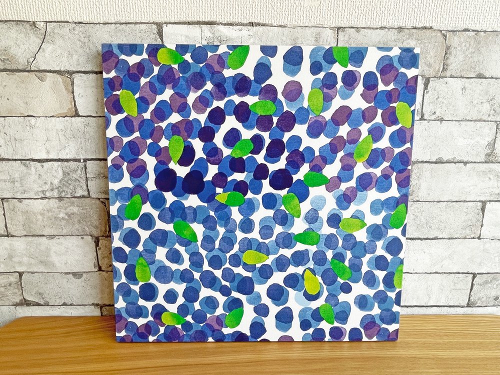 マリメッコ marimekko ムスティッカマァ MUSTIKKAMAA ファブリックパネル 45×45cm ●