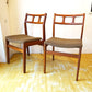 ディースキャン D-Scan ダイニングチェア 2脚セット Dining chair 2pcs チーク材 デンマーク ★