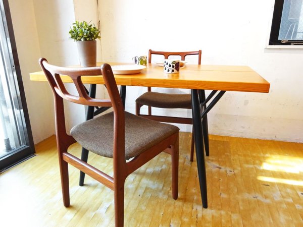 ディースキャン D-Scan ダイニングチェア 2脚セット Dining chair 2pcs チーク材 デンマーク ★