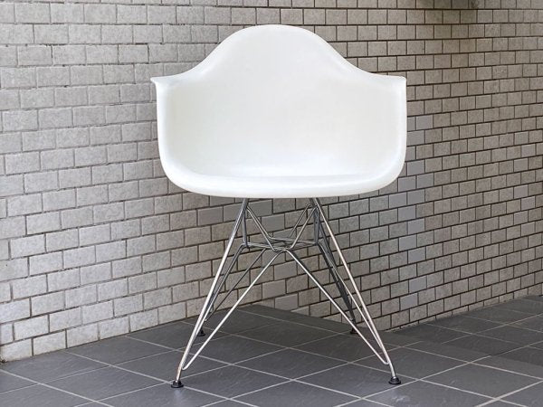 ハーマンミラー Herman Miller × ヴィトラ vitra Wネーム アームシェルチェア エッフェルベース ホワイト C&R.イームズ Eames ミッドセンチュリー ■